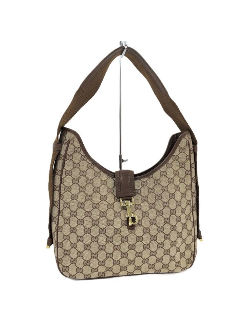Gucci Jackie Bag GG Canvas Beige Brown